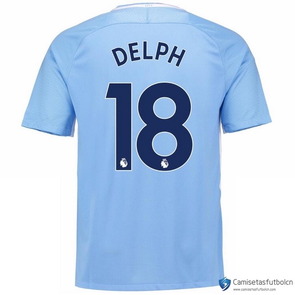 Camiseta Manchester City Primera equipo Delph 2017-18